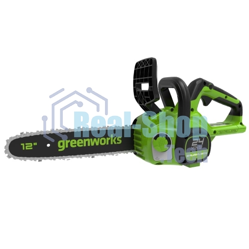 Цепная пила аккумуляторная GreenWorks GD24CS30K2, 24V, 30см, бесщеточная, c АКБ 2 Ач и ЗУ (2007007UA)