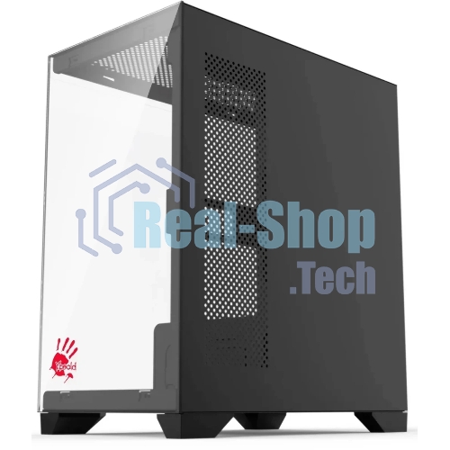 Компьютерный корпус Bloody BD-CC103 черный без БП mATX 7x120мм 1xUSB 2.0 1xUSB 3.0 audio bott PSU