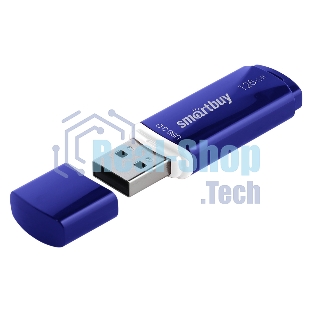 Флешка USB Smartbuy CROWN BLUE (SB128GbCRW-Bl), 128Gb, USB 3.0, R/W 75/25, синий