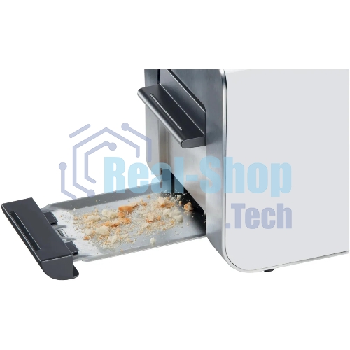 Тостер Bosch TAT8611N белый, 860 Вт, 2 слота