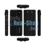 Портативный аккумулятор Maxvi PB10-10 10000 мАч, 2A USB + кабели: Type-C/Lightning