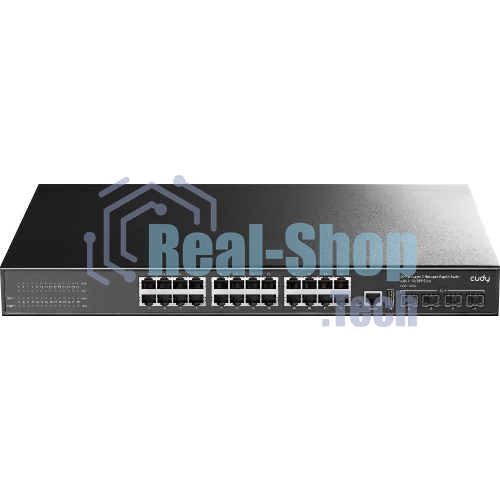 Коммутатор Cudy GS5024S4, 24×1 Гбит/с + 4×10 Гбит/с SFP+