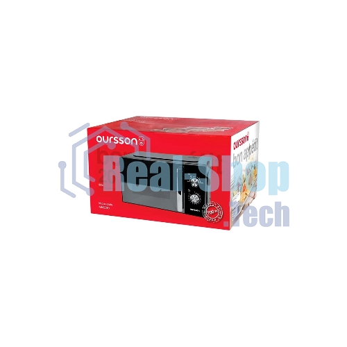 Микроволновая печь OURSSON MM2010/BL черный/серебристый, 20 л, 700 Вт, переключатели - поворотный механизм