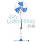 Вентилятор напольный Maxvi FS1645 white-blue