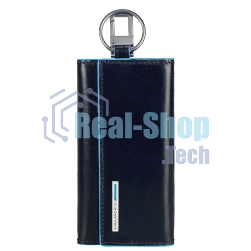 Ключница Piquadro Blue Square PC1397B2/BLU2 синий натур.кожа