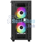 Компьютерный корпус DeepCool CC360 ARGb (R-CC360-BKAPM3-G-1) (mATX, без БП, 2xUSB, с окном)
