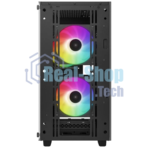Компьютерный корпус DeepCool CC360 ARGb (R-CC360-BKAPM3-G-1) (mATX, без БП, 2xUSB, с окном)