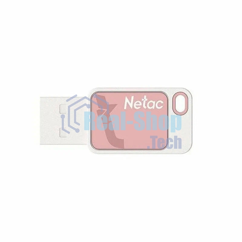 Флешка USB Netac UA31 NT03UA31N-032G-20PK), 32Gb, USB 2.0, R/W 110/45, розовый/белый