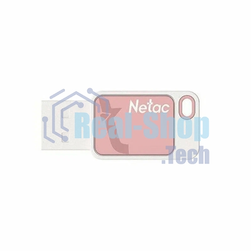 Флешка USB Netac UA31 NT03UA31N-032G-20PK), 32Gb, USB 2.0, R/W 110/45, розовый/белый
