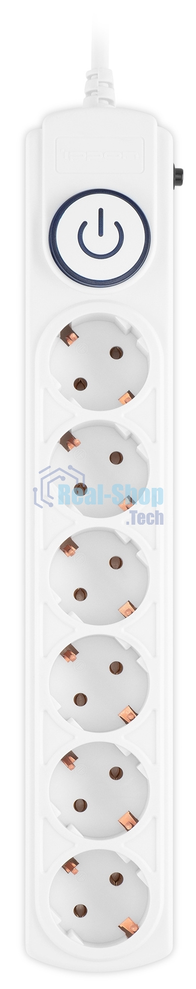 Сетевой фильтр Ippon BK-6-EU-1.8-10-W 1.8 м, 6 розеток, белый, коробка