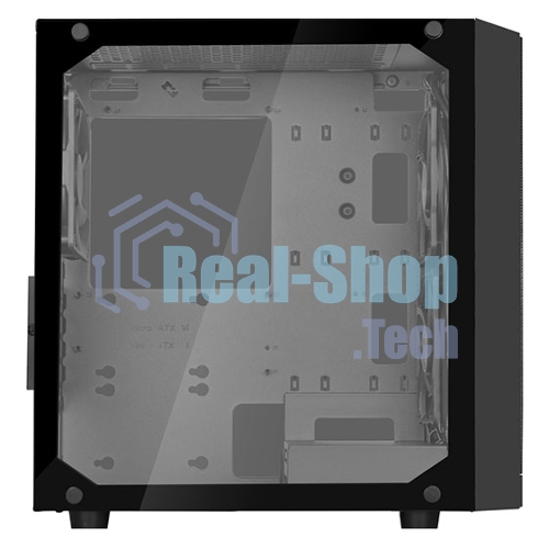 Компьютерный корпус Silverstone SST-PS15B-PRO Precision Mini Tower Micro ATX Computer Case, tempered glass, 2x 120мм ARGb, 1x ARGb Controller, black