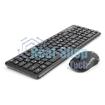 Комплект клавиатура+мышь Gembird KBS-9200 беспроводной, USB, 1000 DPI, чёрный