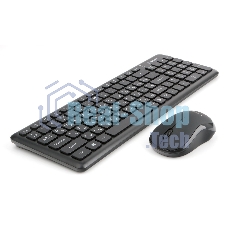 Комплект клавиатура+мышь Gembird KBS-9200 беспроводной, USB, 1000 DPI, чёрный
