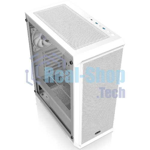 Корпус без блока питания Raijintek ARCADIA 41-MS4, Midi-Tower, TG, 1x120мм + 3x120мм ARGB, 2xUSB-A 3.0 + 1xUSB-C, ATX, mATX, mITX White