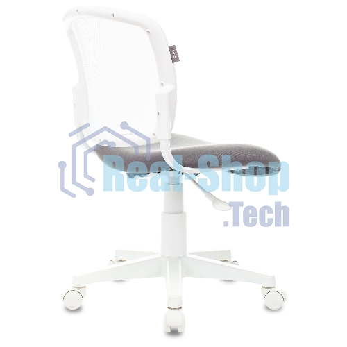 Кресло Бюрократ CH-W296NX белый, сетка, 120 кг