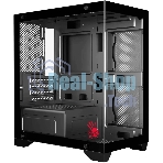 Компьютерный корпус Bloody BD-CC103 черный без БП mATX 7x120мм 1xUSB 2.0 1xUSB 3.0 audio bott PSU
