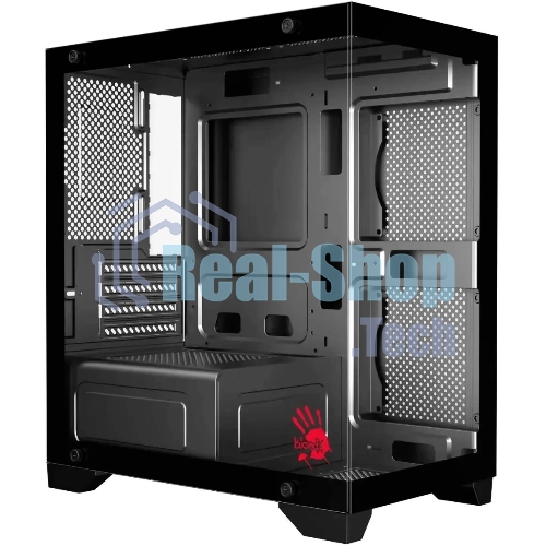 Компьютерный корпус Bloody BD-CC103 черный без БП mATX 7x120мм 1xUSB 2.0 1xUSB 3.0 audio bott PSU