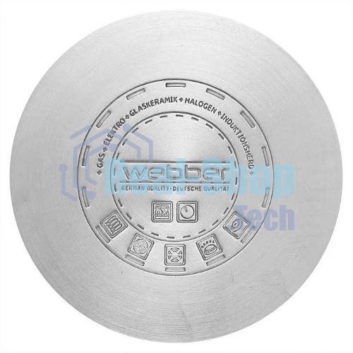 Набор посуды WEBBER BE-616/6 из нерж.стали 6 пр. 2,1 л, 2,9 л, 3,9 л со стеклянными крышками В наборе 6 предметов: кастрюля со стеклянной крышкой 16х10,5 см; 2,1 л кастрюля со стеклянной крышкой 18х11,5 см; 2,9 л кастрюля со стеклянной крышкой 20х12,5см; 3,9л Толщина стали 0,5 мм