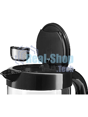 Электрочайник Bosch TWK70B03 черный, 1.7 л, 2400 Вт, скрытый нагревательный элемент