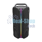 Колонка портативная Ural Молния Бит черный 420W 1.1 BT/3.5Jack/USB-C 10м 8000mAh (без.бат)