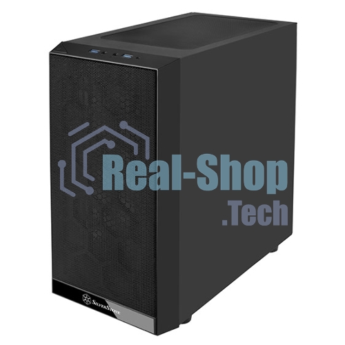 Компьютерный корпус Silverstone SST-PS15B-PRO Precision Mini Tower Micro ATX Computer Case, tempered glass, 2x 120мм ARGb, 1x ARGb Controller, black
