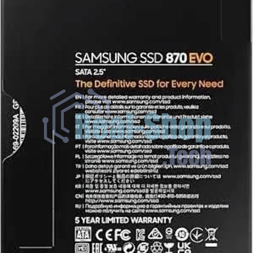 Накопитель SSD Samsung 870 EVO, 1Tb, SATA III, 2.5