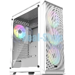 Корпус без блока питания Raijintek ARCADIA 41-MS4, Midi-Tower, TG, 1x120мм + 3x120мм ARGB, 2xUSB-A 3.0 + 1xUSB-C, ATX, mATX, mITX White