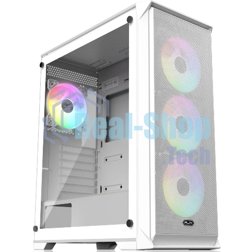 Корпус без блока питания Raijintek ARCADIA 41-MS4, Midi-Tower, TG, 1x120мм + 3x120мм ARGB, 2xUSB-A 3.0 + 1xUSB-C, ATX, mATX, mITX White