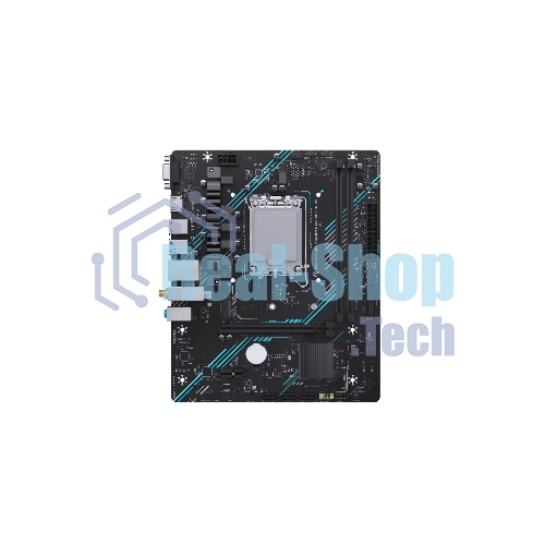 Материнская плата Maxsun H610M 666 WIFI6 D5, LGA 1700, Intel H610, 2xDDR5, 4xSATA, 1xM.2, 1xPCI-E 4.0 x16, 1xPCI-E x1, 1xHDMI, 1xDP, 1x 1Gb LAN, 3xUSB 2.0, 4xUSB 3.0, 5.1, mATX