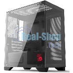 Компьютерный корпус Bloody BD-CC103 черный без БП mATX 7x120мм 1xUSB 2.0 1xUSB 3.0 audio bott PSU