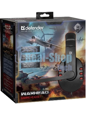 Гарнитура Defender Warhead G-160 чёрный, проводная