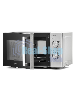 Микроволновая печь Caso M 20 Gourmet серебристый, 20 л, 800 Вт, переключатели - поворотный механизм