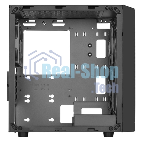 Компьютерный корпус Silverstone SST-PS15B-PRO Precision Mini Tower Micro ATX Computer Case, tempered glass, 2x 120мм ARGb, 1x ARGb Controller, black
