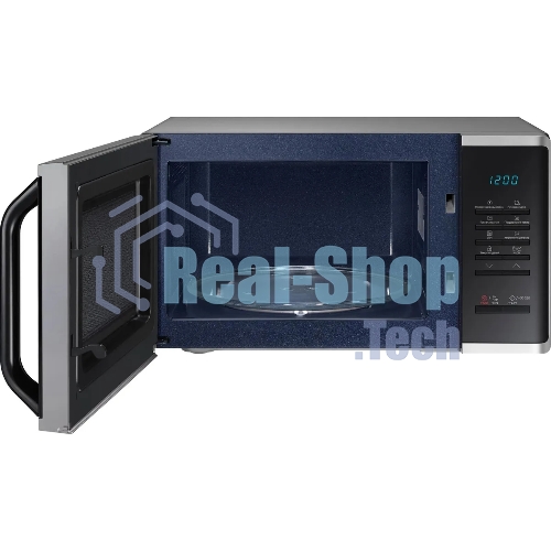 Микроволновая печь Samsung MS23K3513AS/BW серебристый/черный, 23 л, 800 Вт, переключатели - кнопки