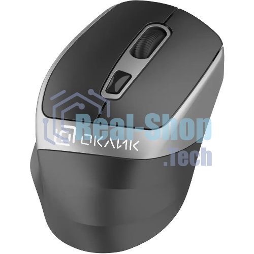 Мышь беспроводная Oklick 516MW черный/серебристый, 1600 dpi, радиоканал, Bluetooth, USB, кнопки - 6