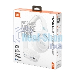 Беспроводные/проводные наушники JBL Tune 680NC белый, накладные, Bluetooth + проводной, адаптивное шумоподавление