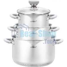 Набор кастрюль Vitek Вкус жизни VT-SS1226 6 предметов