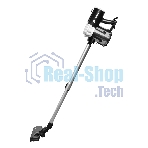 Пылесос вертикальный BBK BV2512 черный/белый, питание от сети, 100 Вт, уборка сухая, пылесборник 0.5 л