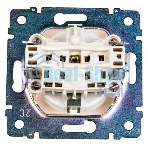 Механизм розетки 1-м СП Valena 2К+З с заземл. нем. станд. белый (DIY-упак.) Legrand 694280
