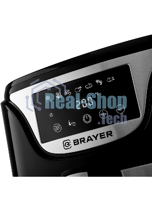 Аэрогриль Brayer BR2037 черный, 1500 Вт, 5 л, сенсор, 7 программ