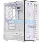 Компьютерный корпус PCCooler ME200 MESH WH, Mesh Full Tower, белый, TG, SPCC, 3x120мм ARGb E-ATX, ATX, mATX, mITX 180/380/220мм 4x2.5
