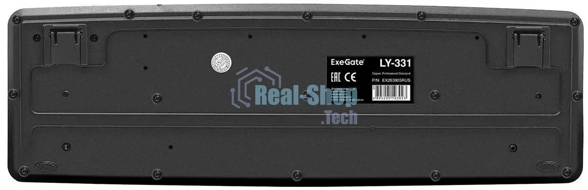 Клавиатура проводная ExeGate LY-331, USB, черный
