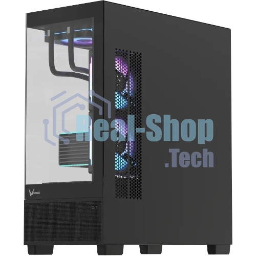 Компьютерный корпус AeroCool/Formula Crystal E1 Floe черный без БП ATX 5x120мм 3x140мм 2xUSB 3.0 1xUSB3.1 audio bott PSU
