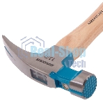 Молоток-гвоздодер Gross AMERICAN HICKORY 380 г, угол 75, магнит, обрезиненная рукоятка