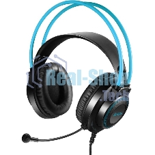 Гарнитура A4Tech Fstyler FH200U серый/синий, проводная