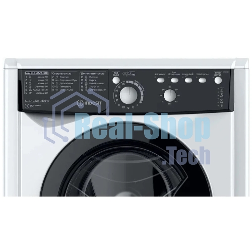 Стиральная машина Indesit EWSB 5085 BK CIS белый, загрузка фронтальная 5 кг, 800 об/мин., класс: А