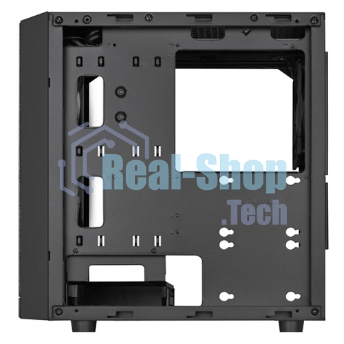Компьютерный корпус Silverstone SST-PS15B-PRO Precision Mini Tower Micro ATX Computer Case, tempered glass, 2x 120мм ARGb, 1x ARGb Controller, black