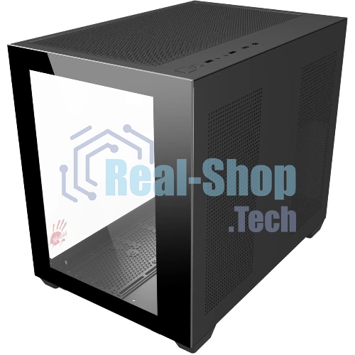 Компьютерный корпус Bloody BD-CC108 черный без БП mATX 9x120мм 2xUSB 3.0 audio bott PSU