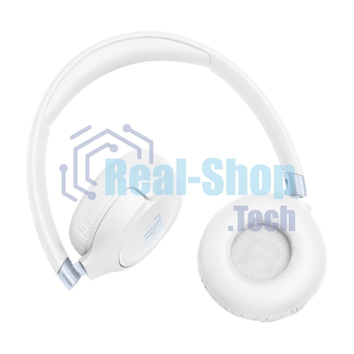 Беспроводные/проводные наушники JBL Tune 680NC белый, накладные, Bluetooth + проводной, адаптивное шумоподавление