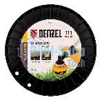 Леска для триммера Denzel квадрат, 3,0мм х 111м, на DIN катушке FLEX CORD